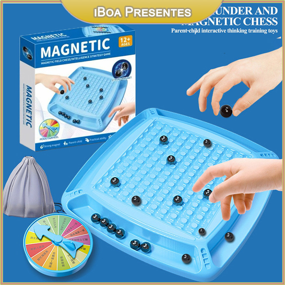 Jogo De Xadrez De Mesa Com 32 Peças Magnéticas, Brinquedo De Jogo De Xadrez Para Pais E Filhos, Presente Para Crianças