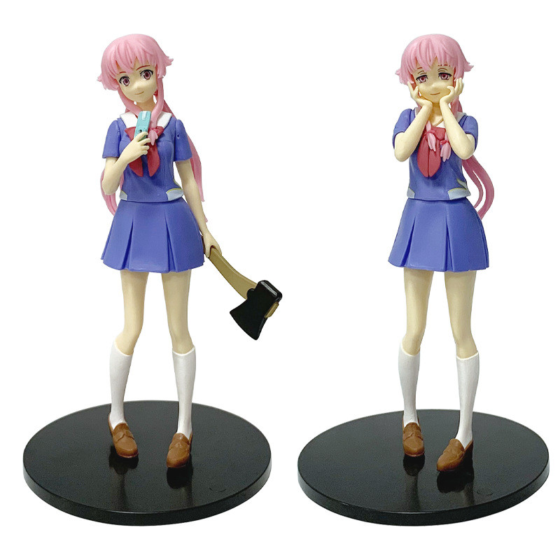 17cm Futuro Diário REDIAL Yuno Gasai Yukiteru Amano Uniforme Escolar Anime Estatueta Bishoujo Modelo Brinquedo Fãs Anive em Oferta na Shopee