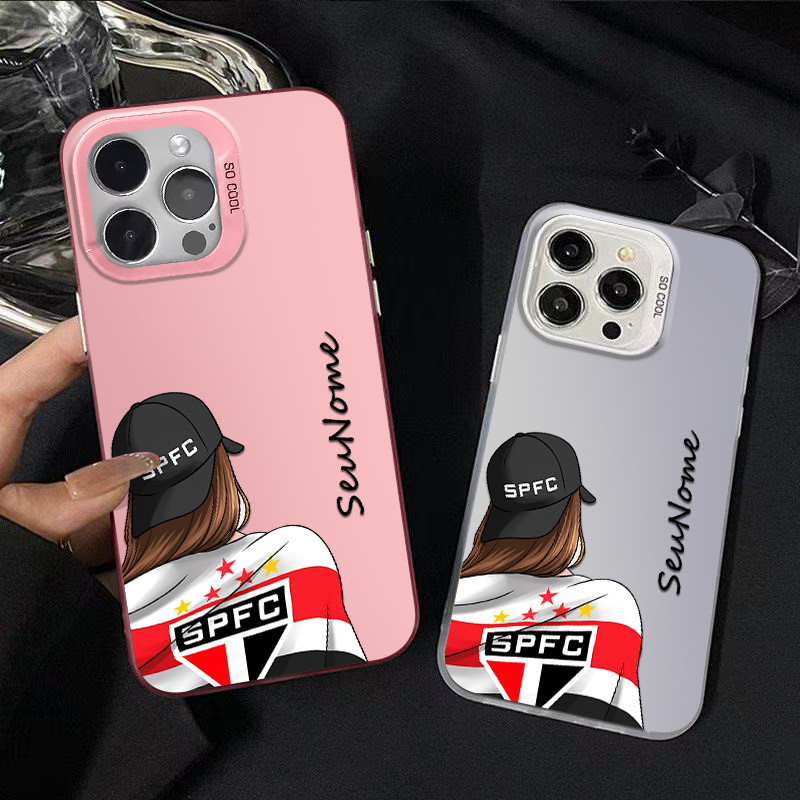 Capinha personalizada de Garota de São Paulo ​para iPhone 11 normal 12 pro 13 14 15 16 pro max 14 15 16 plus 13 pro capa em Oferta na Shopee