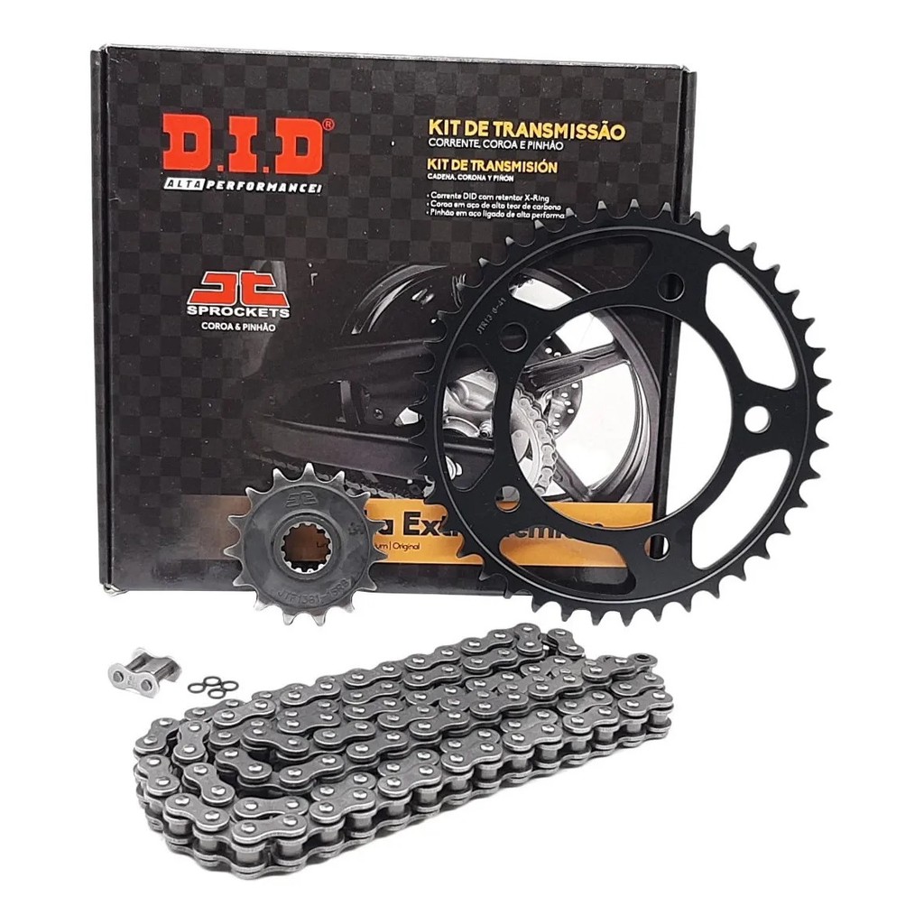 KIT RELAÇÃO TRANSMISSAO DID PARA HONDA CB500 X / F / R 13 A 19 ( 41T X 15T ) COM RETENTOR em Oferta na Shopee