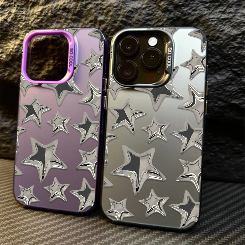 Capa Estrela 3D de mercúrio Anti-impacto Para Samsung A07 A17 A15 A14 A54 A55 S20 S21 S22 S23 S24 FE ultra S25 PLUS