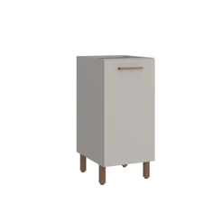 Balcão de Cozinha 1 Porta 40 Cm Valência Cinza Claro 100% MDF Casamia