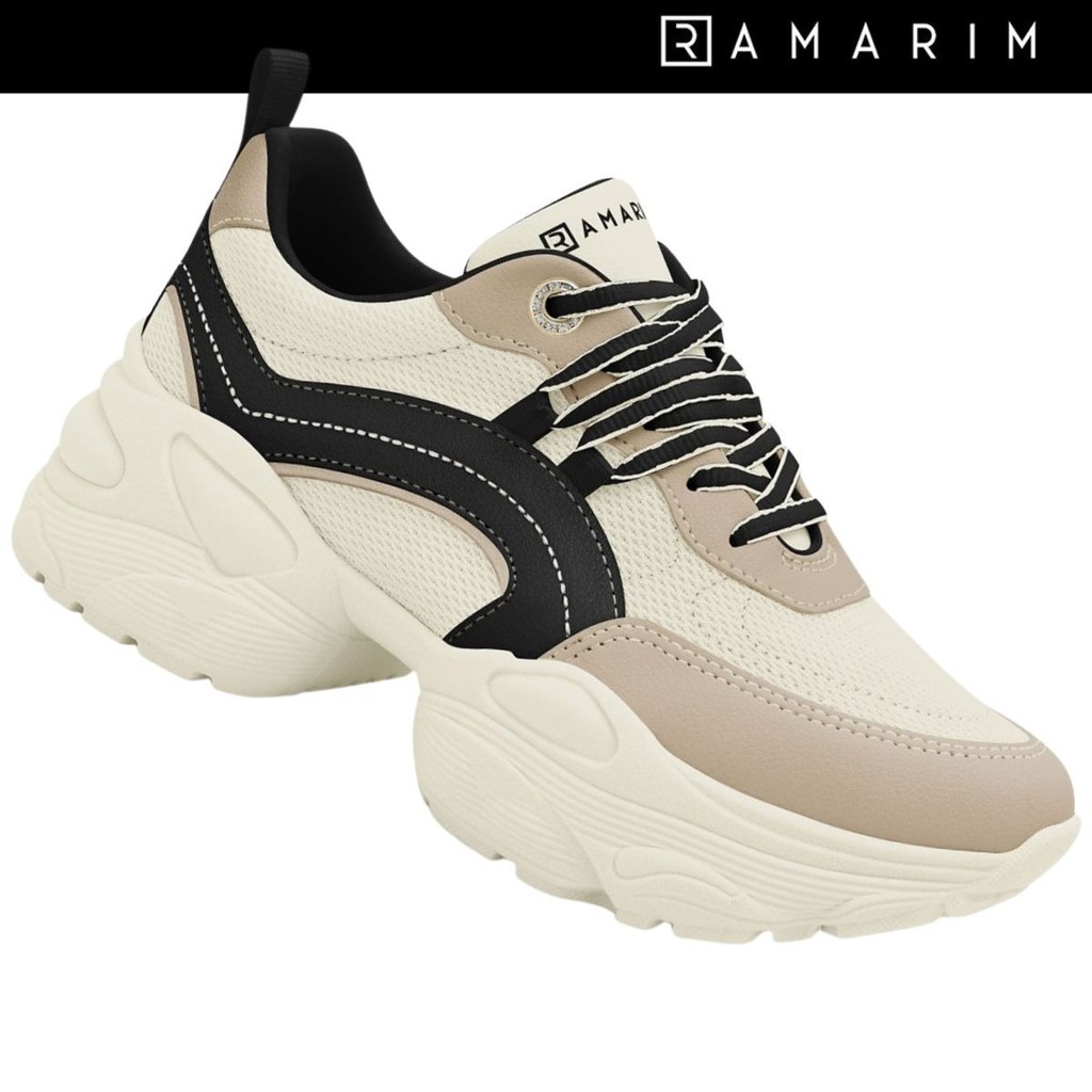 Tênis Ramarim Feminino Plataforma Chunky Casual Tratorado Conforto em Oferta na Shopee