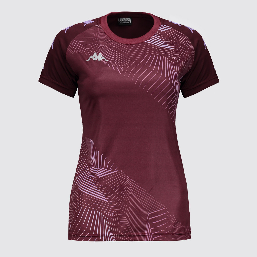 Camiseta Kappa Zurich Feminina Bordô
