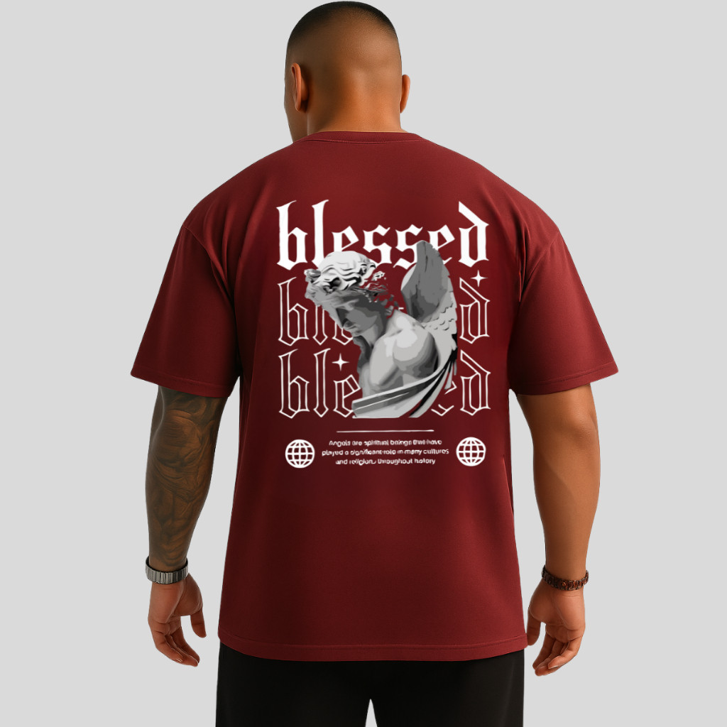Camiseta Oversized Streetwear Unissex Blessed fashion