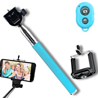 Kit Pau de Selfie Bastão Monopod 1m + Controle Remoto Bluetooth em Oferta na Shopee