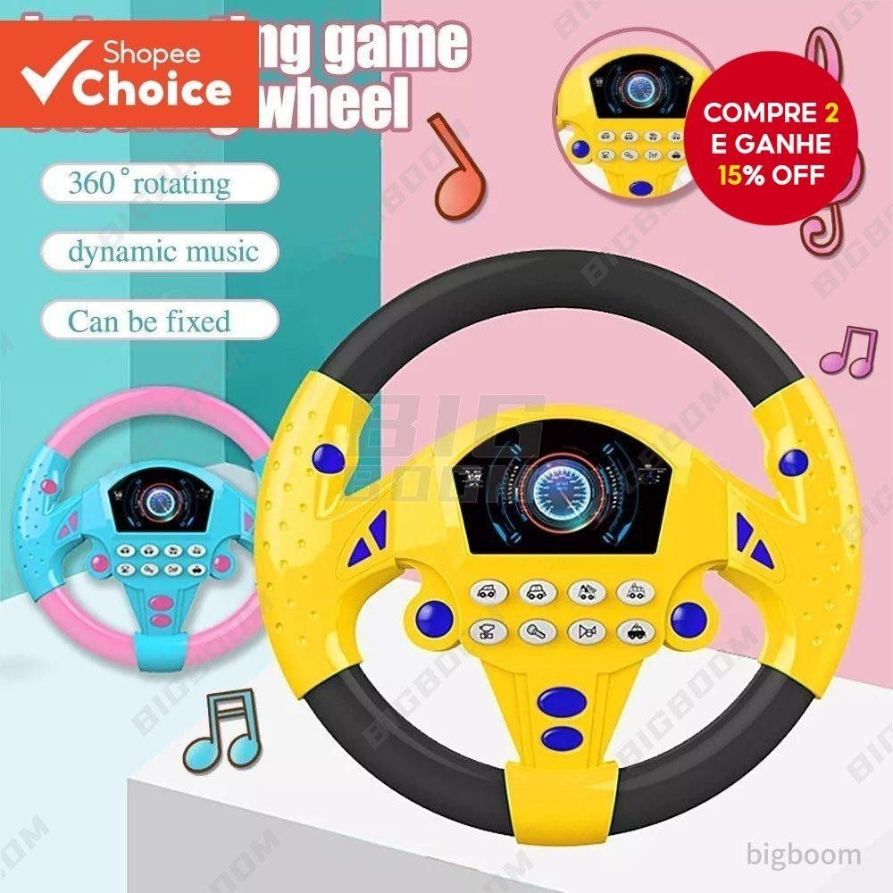 Brinquedo De Volante , Carro Giratório Interativo Para Crianças , Natal em Oferta na Shopee