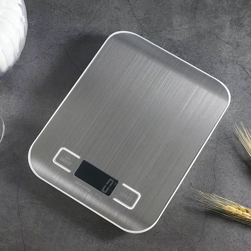 Balança Digital De Cozinha Ate 10Kg Inox Alta Precisão Com Visor Digital