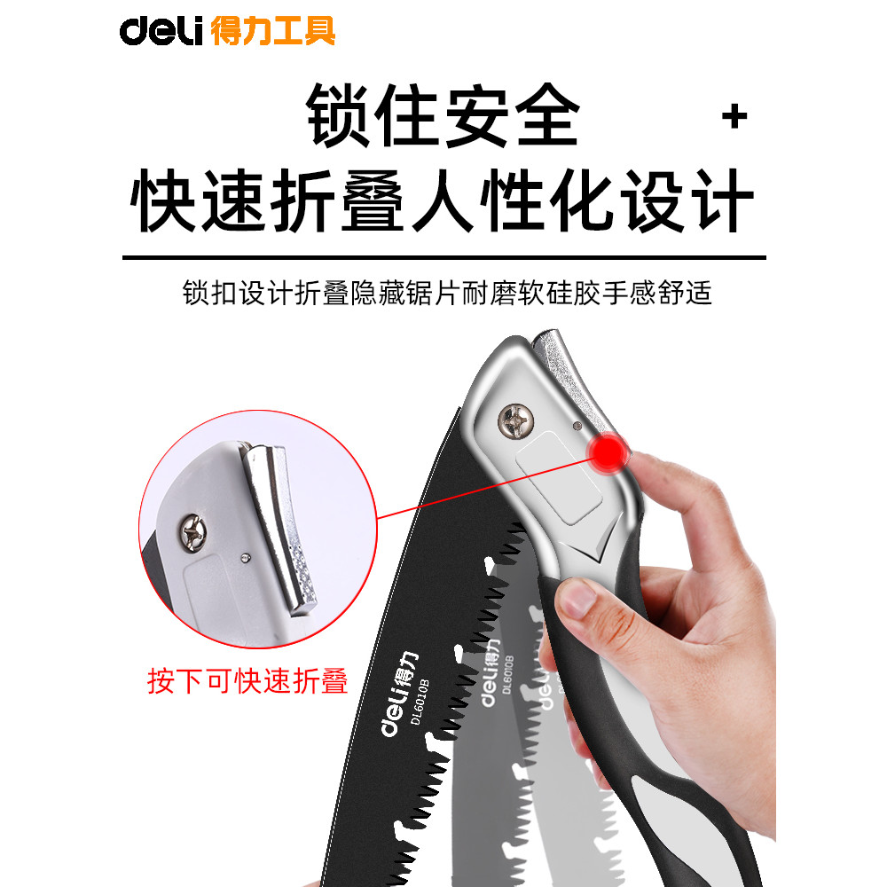 Poderosa serra dobrável portátil pequena fruta serra agrícola árvore carpintaria serra de jardim poda serra de registro