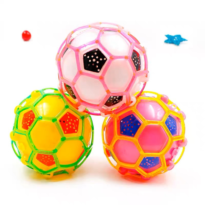 Bola Maluca Colorida Musical Com Luz Treme Pula Brinquedo Infantil Interativo