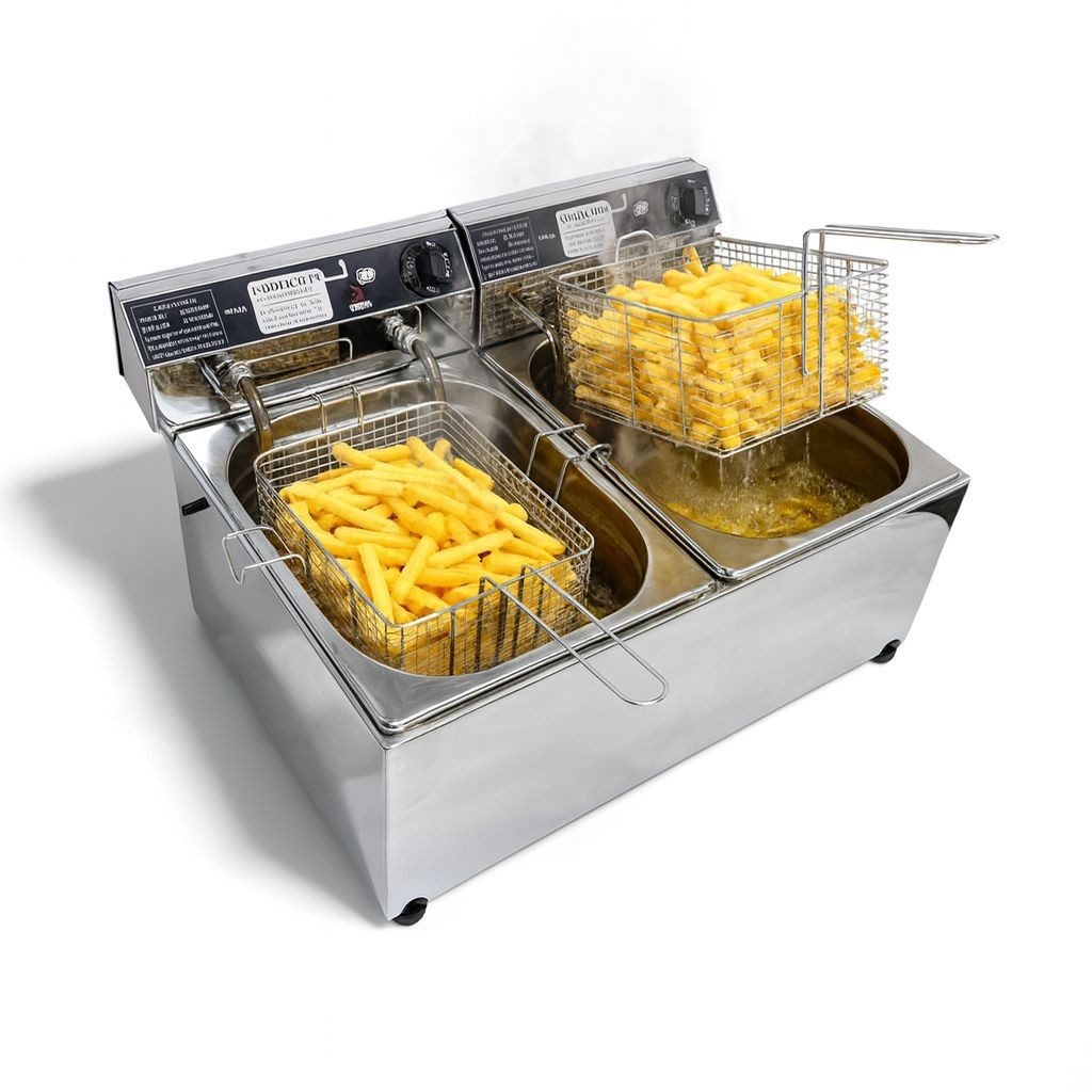 Fritadeira Industrial 20L Zona Fria Inox Ipê Cozinhas 127v