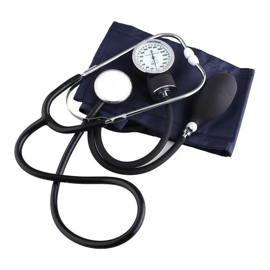 Kit Acadêmico Enfermagem Esfigmomanômetro + Estetoscópio