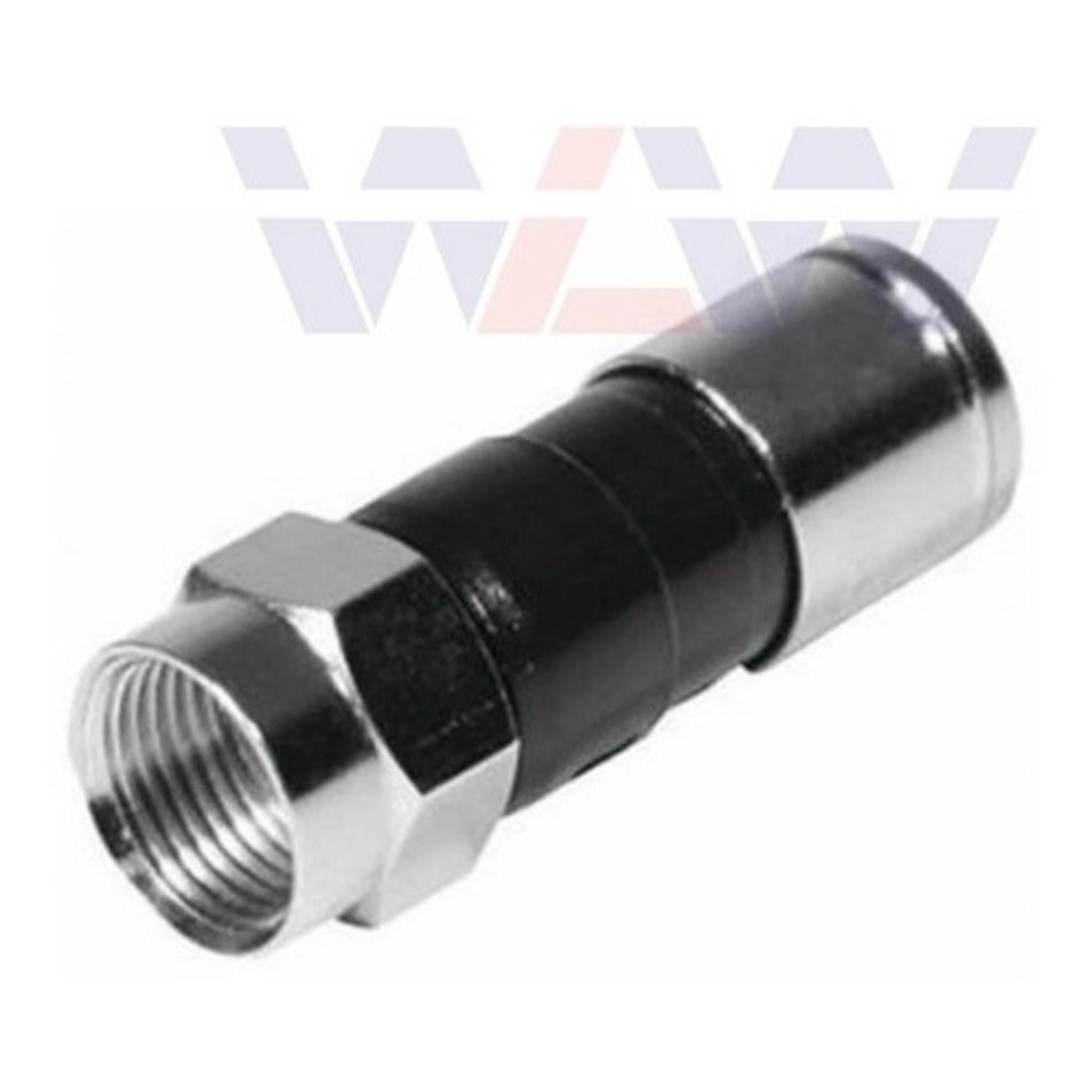 Conector Compressao Rg6 100 Un.. em Oferta na Shopee