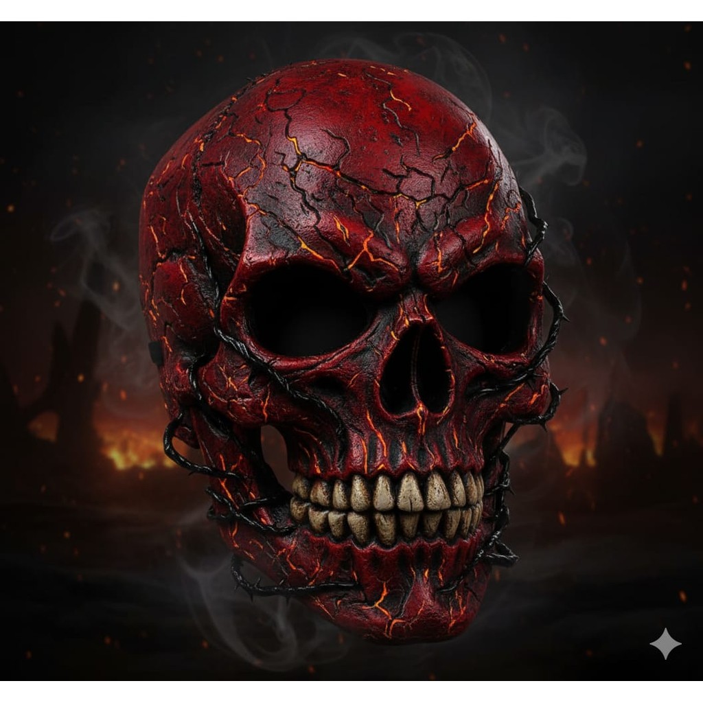 1-4 Máscara Caveira para Halloween e Carnava horripilante