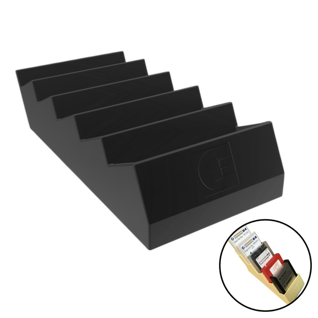 Suporte Stand Porta Jogos Para Commodore C64 - 5 Espaços