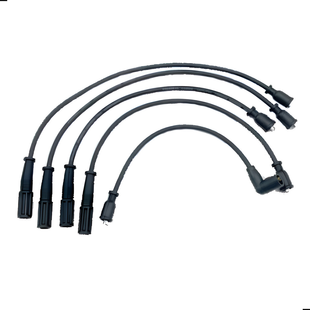 Kit 5 Cabo Vela Ignicao Effa M100 A100 1.0 8v 2007 A 2013 Preto