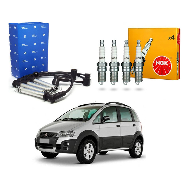 Kit Vela Ngk Cabo, Idea Adventure 1.8 8v 2006 A 2010 em Oferta na Shopee