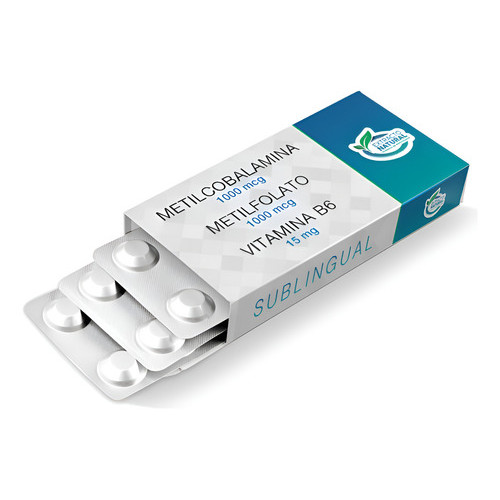Metilcobalamina 1mg+metilfolato 1mg+b6 15mg 120comp. Subling Sabor em Oferta na Shopee