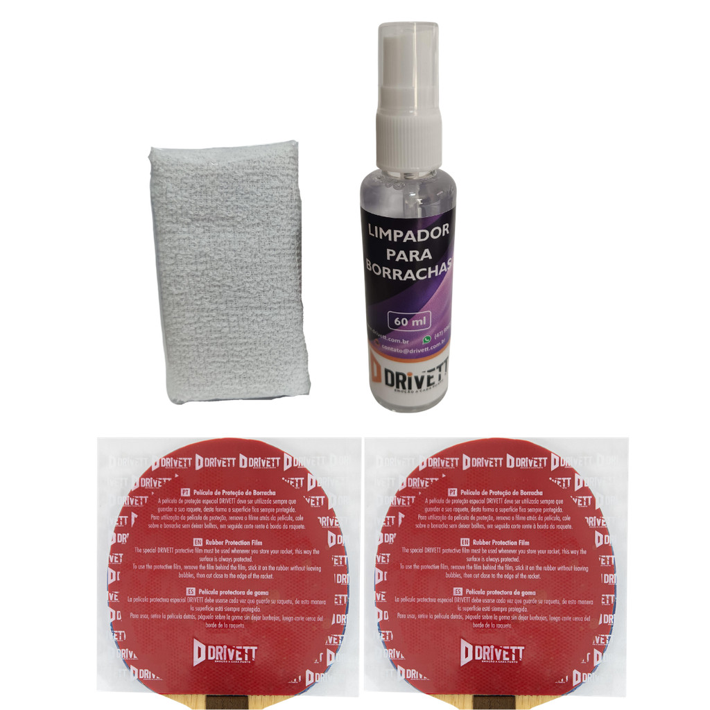 Combo Limpador 60ml + 2 Películas protetoras de borracha