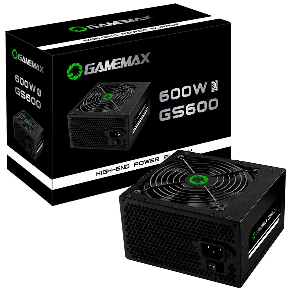 Fonte Gamemax GS600 600W 80 Plus White Preto em Oferta na Shopee