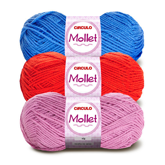 Fio Lã Mollet Círculo 100g – Ideal para Tricô, Crochê e Amigurumi