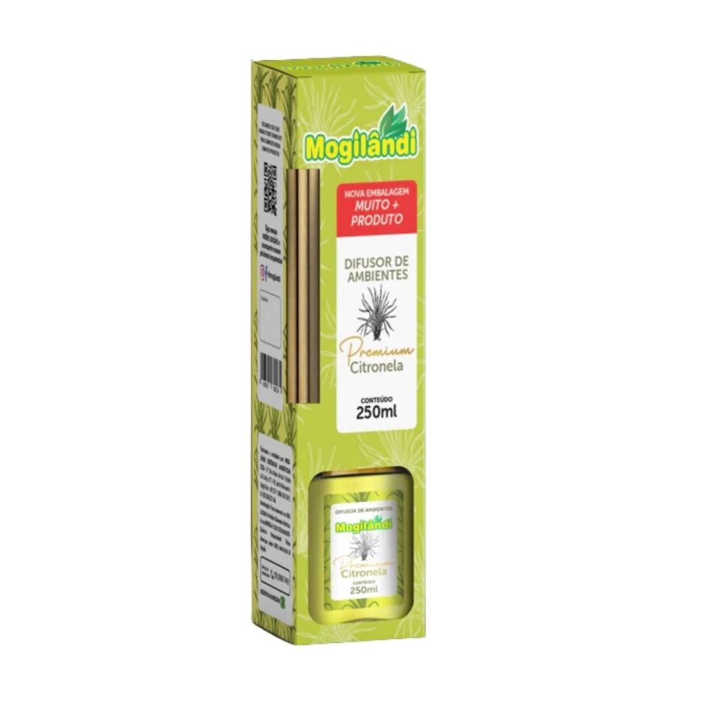 Difusor de Ambientes Premium Mogilândi Citronela - 250ml em Oferta na Shopee