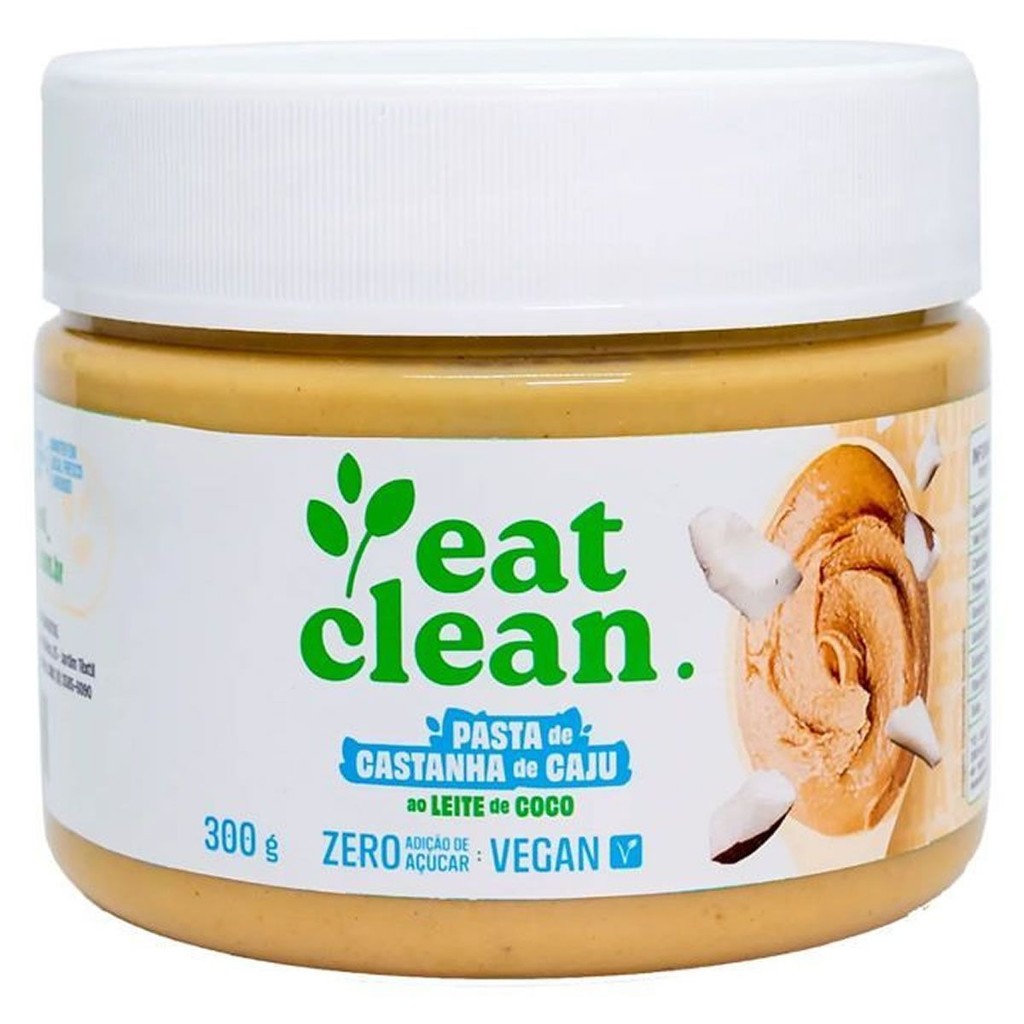 Pasta de Castanha de Caju - 300g Leite de Coco - Eat Clean em Oferta na Shopee