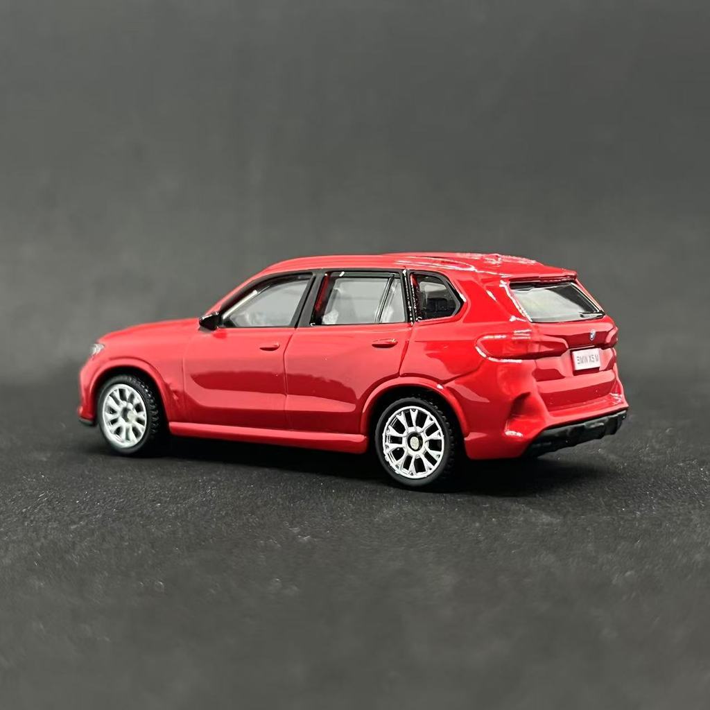 Modelo de carro simulado BMW X5M, brinquedo em pequena escala com chassi de liga e amortecimento, modelo de carro em lig