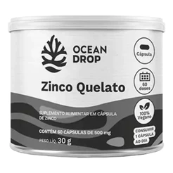 Zinco Quelato 60 Capsulas 500mg Ocean Drop