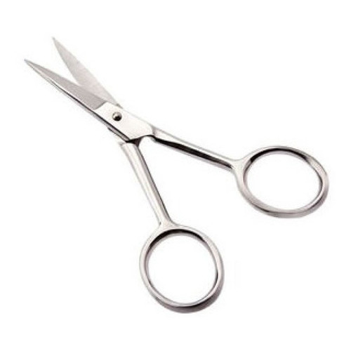 Tesoura Para Sobrancelha Ponta Reta Aço Inox 1733B Marco Boni Profissional