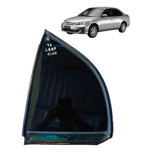 Vidro Fixo Porta Honda Civic 2001 A 2006 Traseira Esquerda