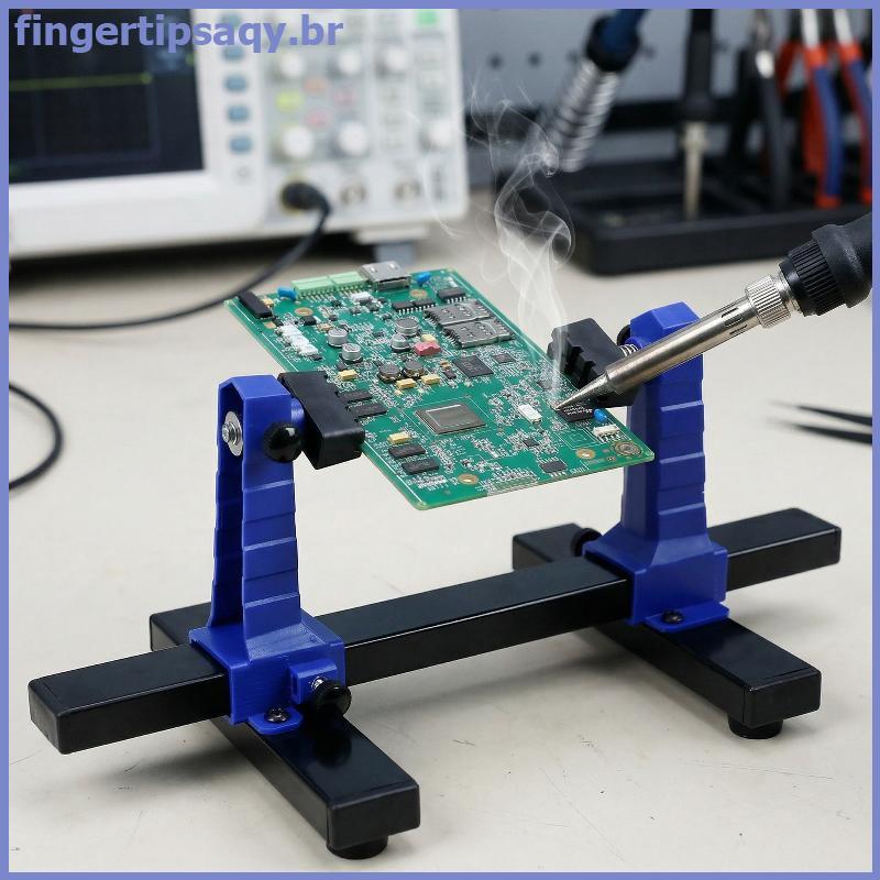 FINGE 360 Suporte Giratório Para Placa-Mãe PCB De Braçadeira Ajustável Trabalho De Bancada De Solda Eletrônica E Teste ,