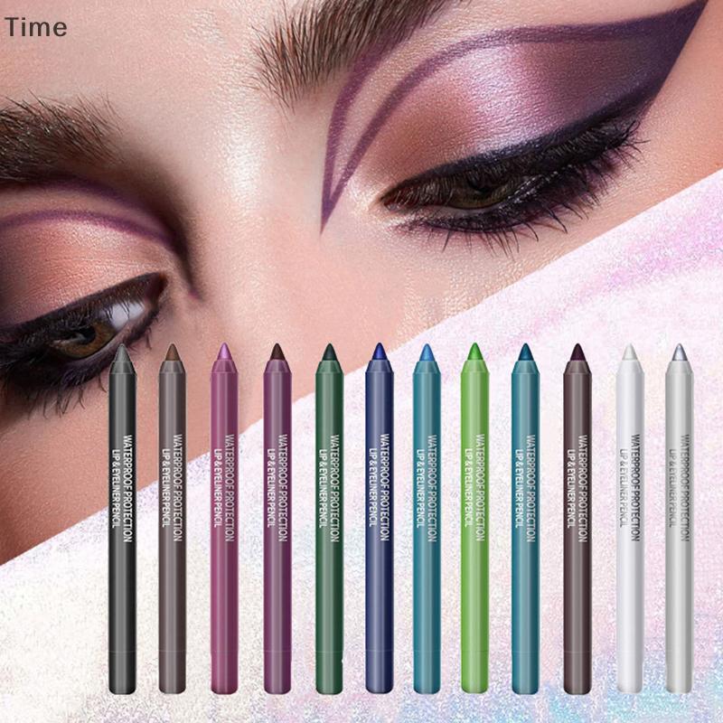 Tempo Sombra Caneta Delineador 14 Cores Monocromático Alta Multifuncional À Prova Dwaterproof Água Pérola Glitter Gel Ma