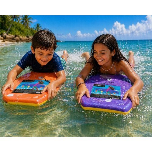 Prancha Bodyboard Mirim Colorida Leve Resistente Infantil Diversao Praia Surf Sortida
