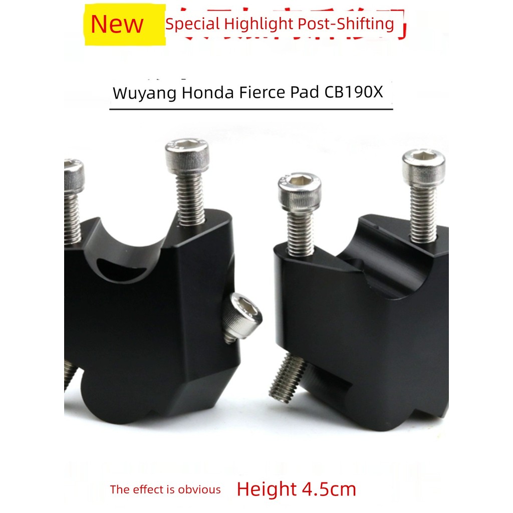 ✅ Ajustável ✅ Aumento de Altura Alongador de Guidão Adequado Para Novo Honda Mengzhi CB190X Modificado Alça Do Carro Aum