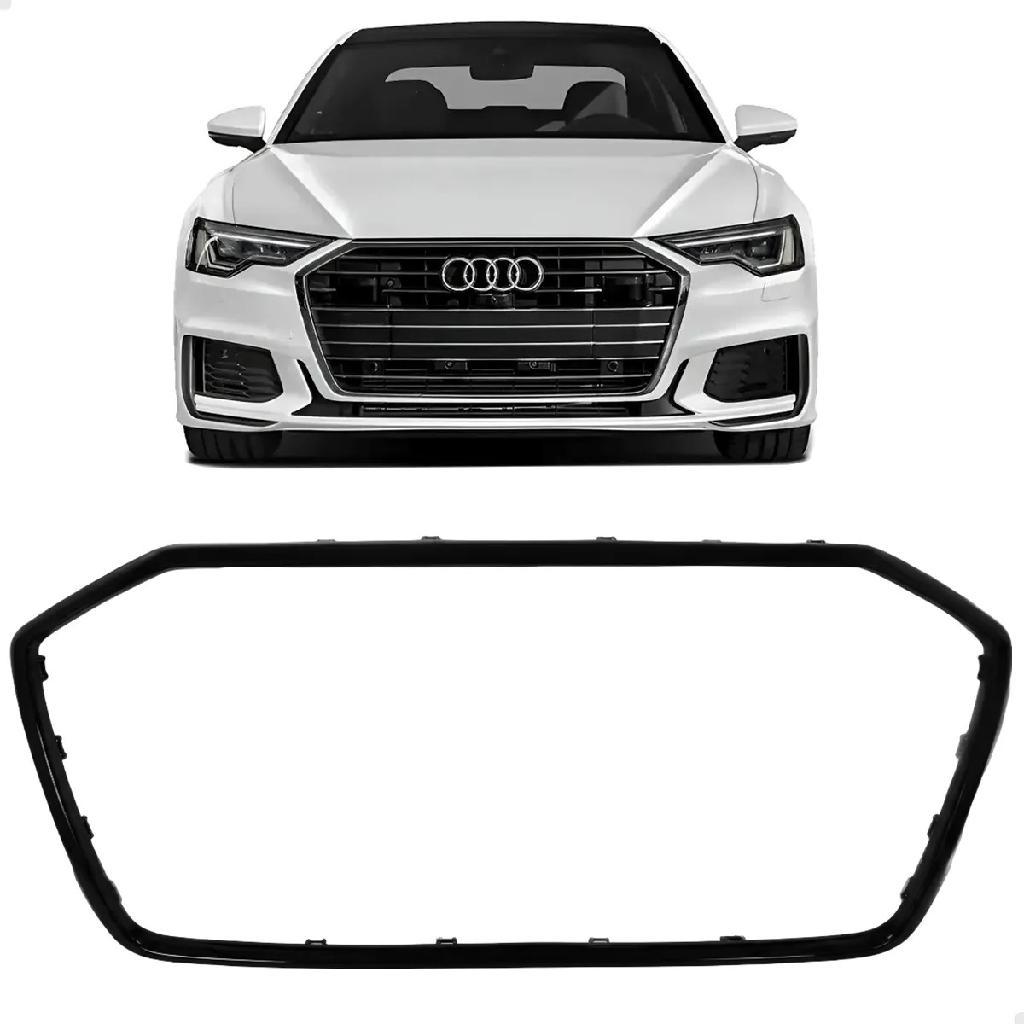 Friso Moldura Grade Dianteira Audi A6 2019 2020 2021 2022 Black Piano