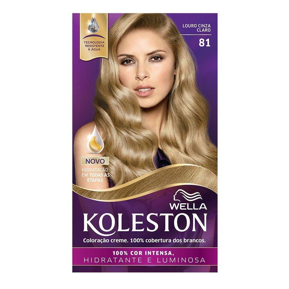 Tintura Koleston 81 Louro Cinza Claro 55g