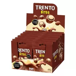 Chocolate Trento Wafer Bites Duo 40g - Embalagem com 12 Unidades
