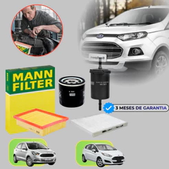 Kit Filtros Mann Sp110624 Para Ka, Fiesta E Ecosport 16v