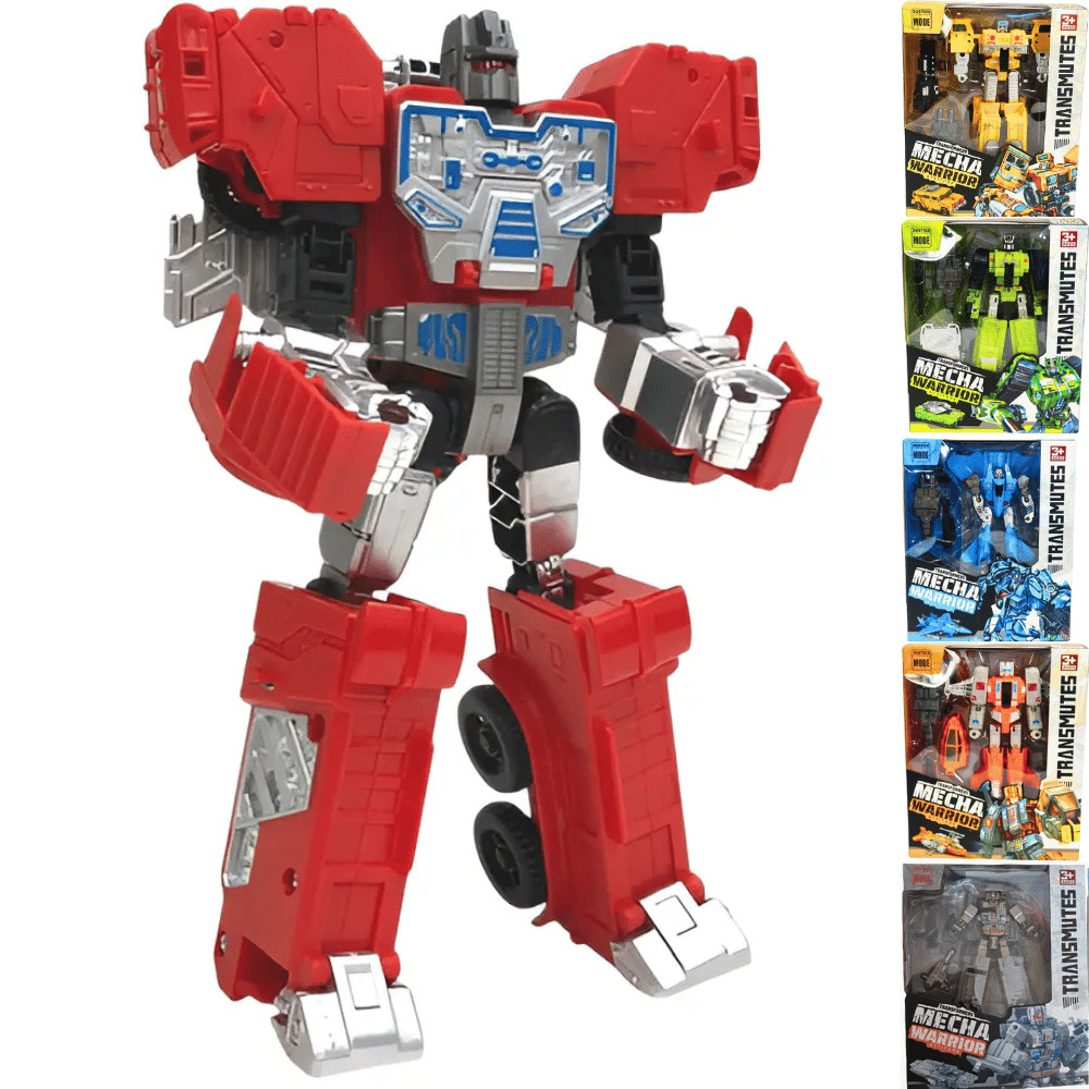 Robô Transformável Mecha - Warrior Attitude Transmutes - Modelos Sortidos - Golden Rio