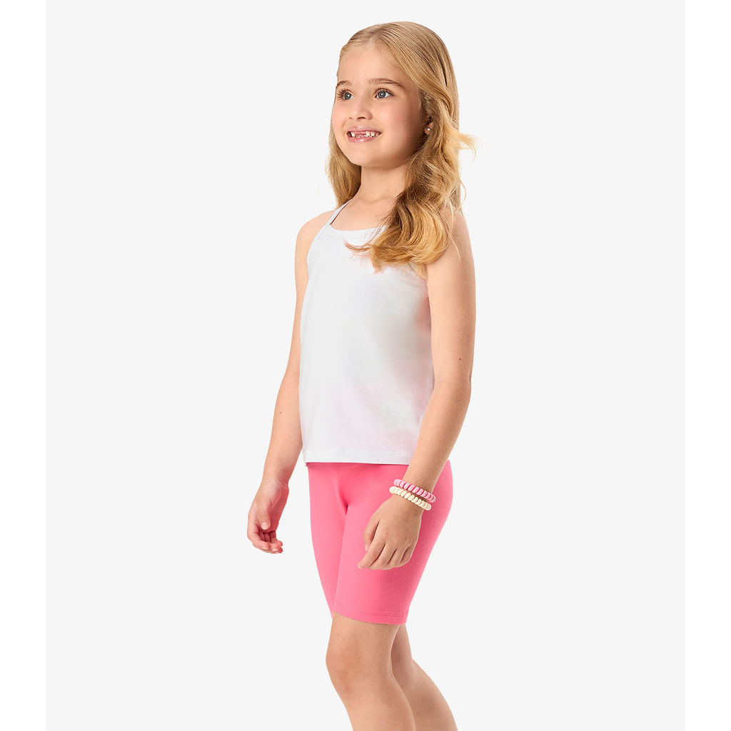 Bermuda Ciclista Infantil Feminina Rovi Kids Rosa