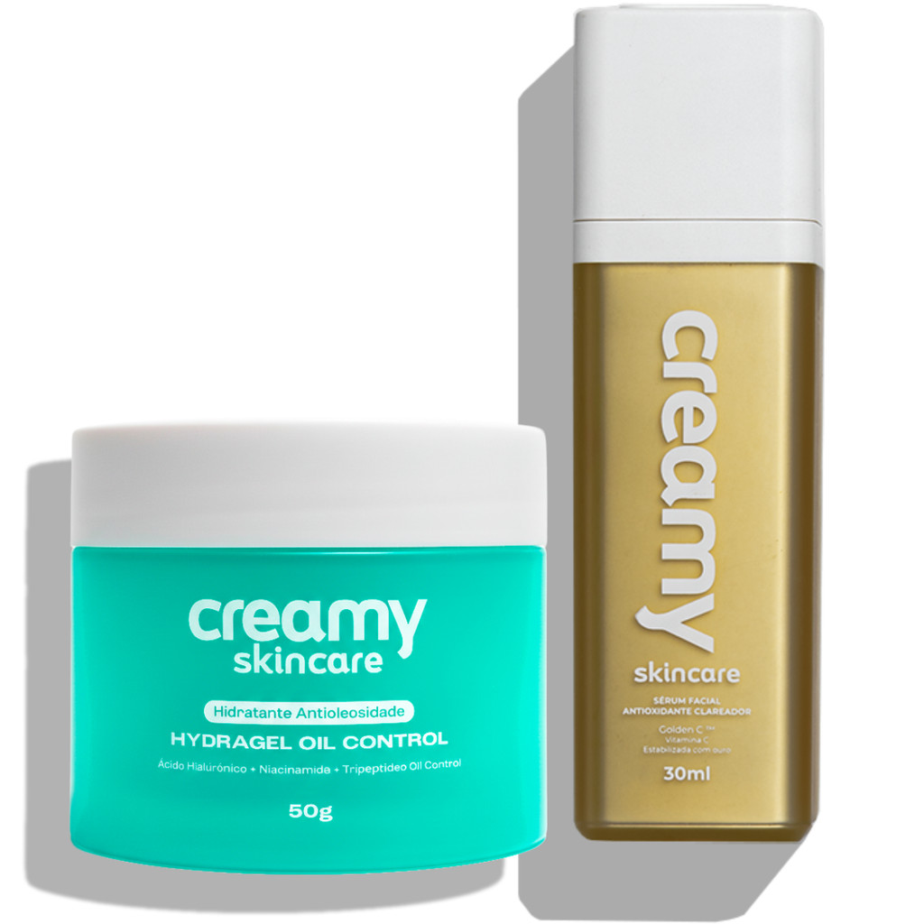 Kit Hydragel Oil Control + Vitamina C Gold Creamy
