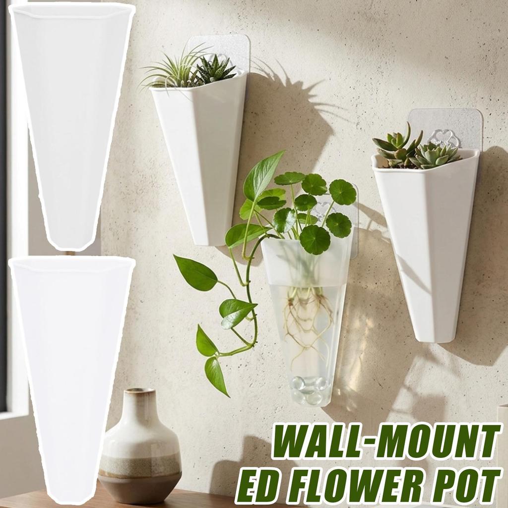 Vasos De Pescoço Estreitos De Retenção De Haste Vertical Estável-Plástico De Parede Com Gancho Adesivo Sem Perfurações-S