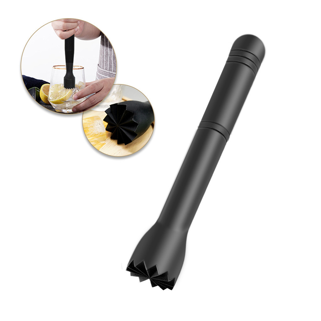 Macerador Triturador Ponta Dentada 25cm ABS Preto para Soqueira
