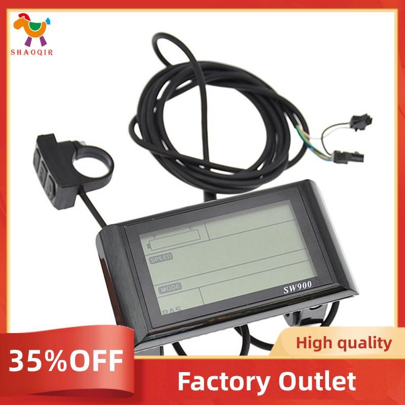 24-72V SW900 Display LCD Controle Medidor De Velocidade Da Bicicleta Elétrica Velocímetro Com Fio Contador Código Mesa E