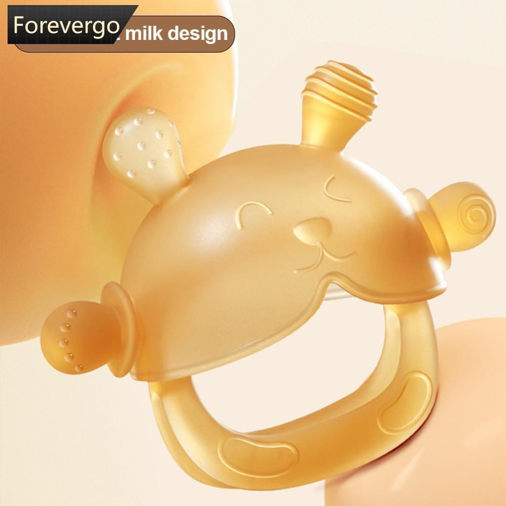 FOREVERGO Silicone Mordedor Criança Mastigar Brinquedos Sensoriais Anti Gota Pulso Mão Bebê Dentição Mitten Grau Aliment