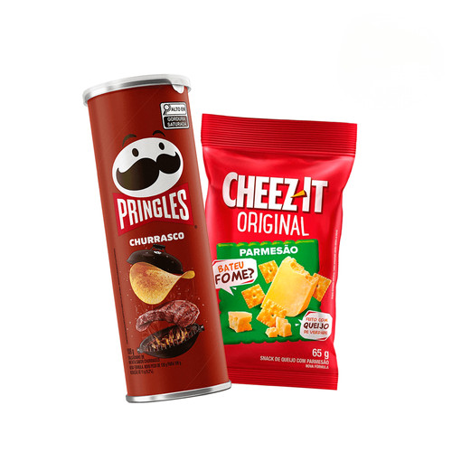 Combo Pringles Churrasco 109G E Cheez It Parmesão 65G