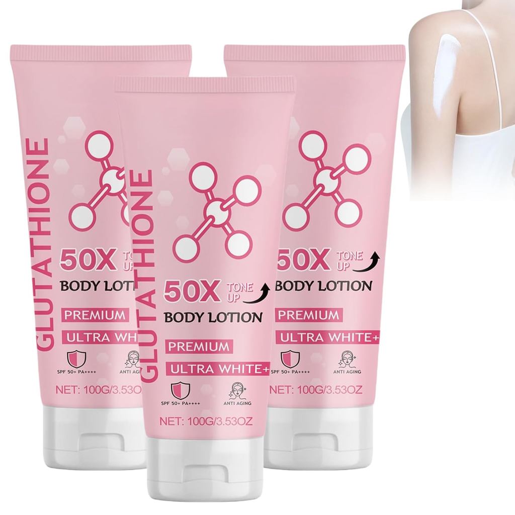 Loção Corporal Tonificante Glutationa 50x, Loção Corporal Glutationa, Loção Glutationa, Creme Glutationa (3PCS)