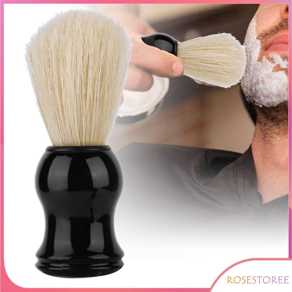 Rosestoree Rosestoree Pincéis de barbear para homens, escova de barba, creme de espuma com alça antiderrapante, cabelo