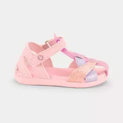 Sandália Infantil Bibi Baby Soft II Azul Rosa com Azul 1188263
